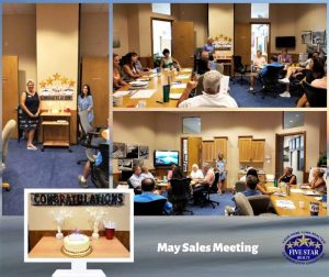 Five Star Realty May Sales Meeting