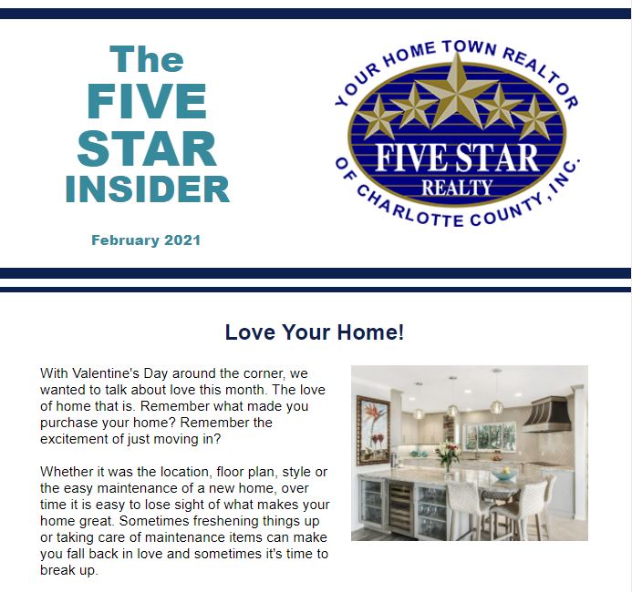 The February Issue of the Five Star Insider